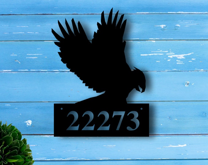 Custom metal address sign, Address plaque, House number, Metal address sign, House number signs, front porch decor, housewarming gift.