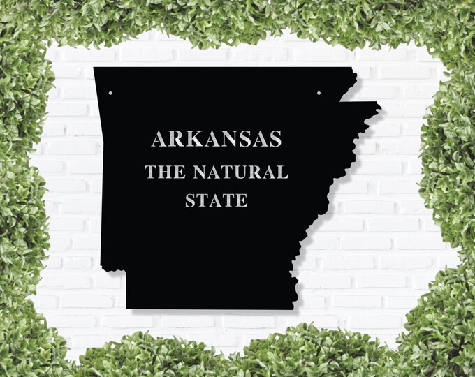 Arkansas State Personalized Plaque, Cutomizable Family established sign.