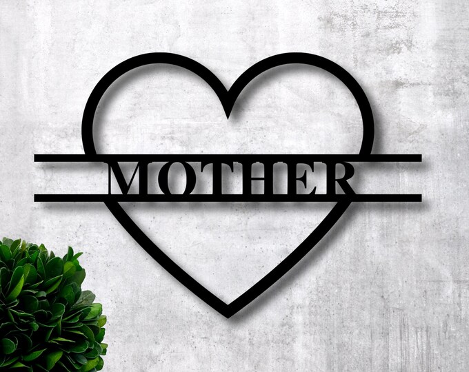 Personalized Mothersday Sign, Mothersday gift, custom mom sign, Mom metal sign, Metal sign for mom