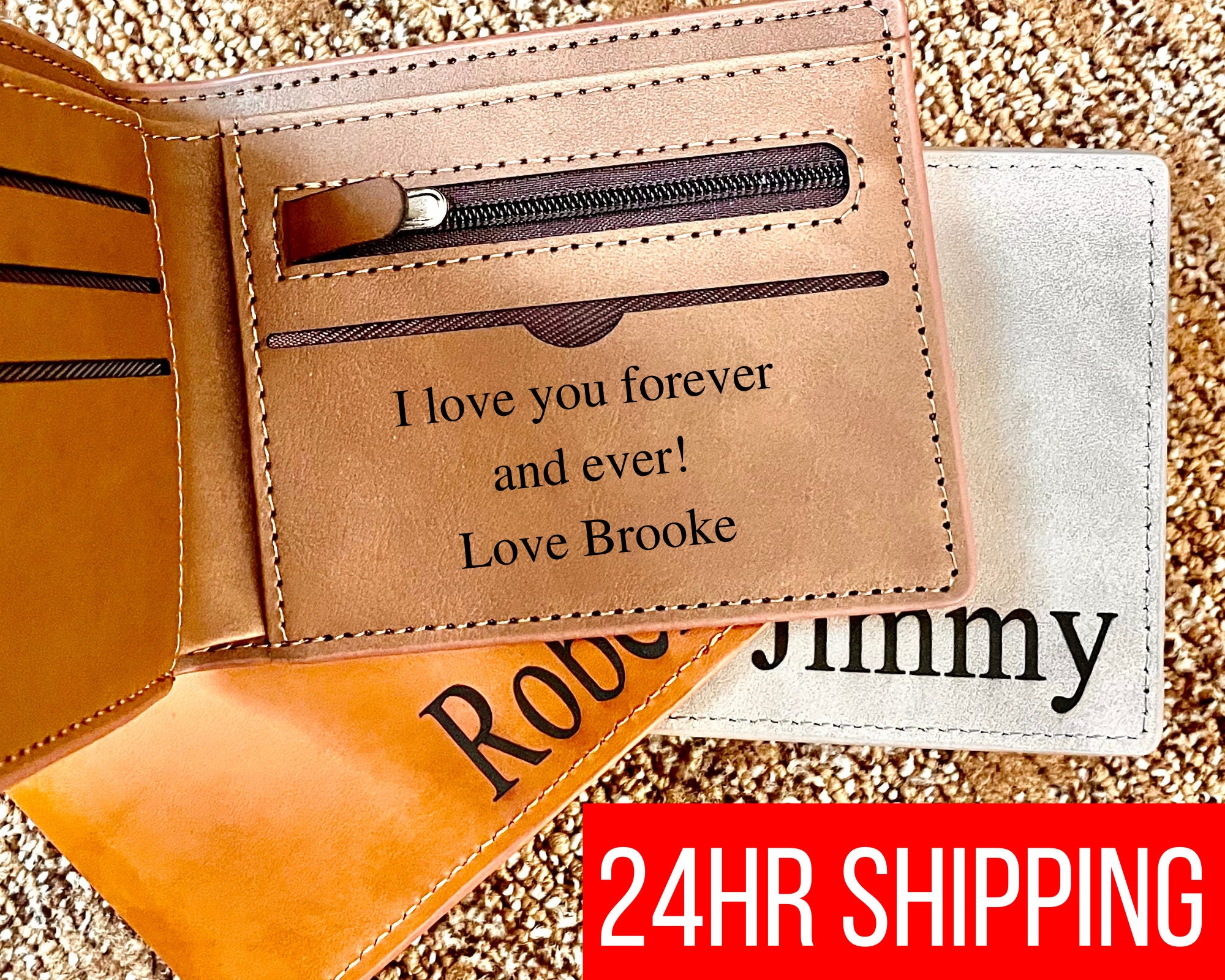 Personalized Wallet, Custom Wallet, Bifold Wallet, Bifold Wallet with