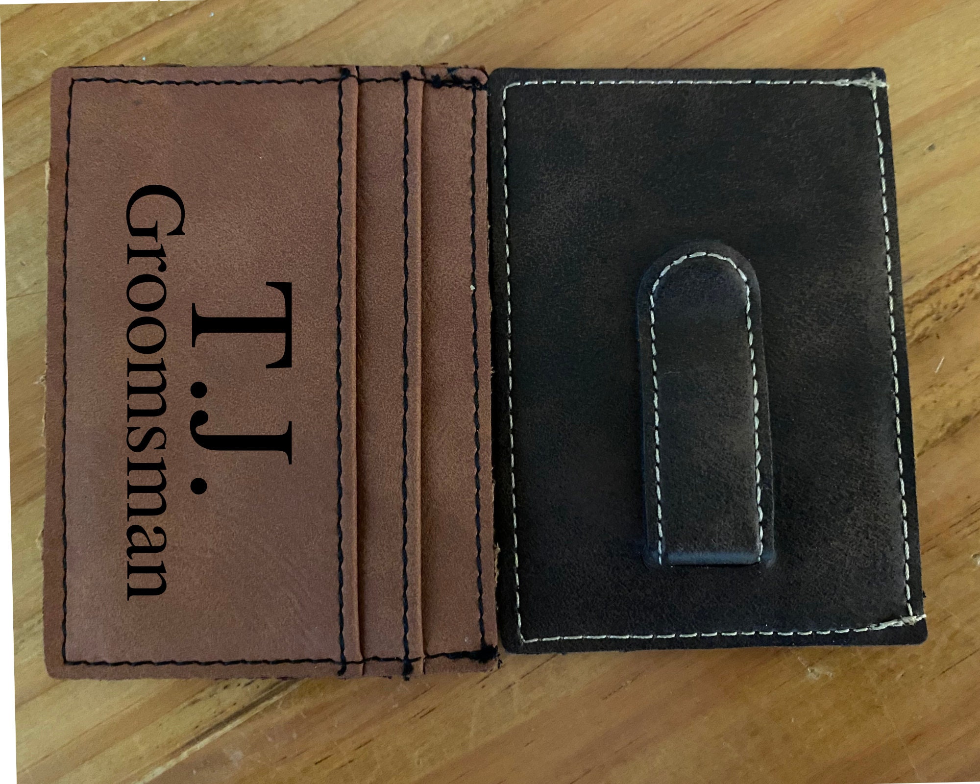 Mens Wallet Personalized,Groomsmen Gifts,Leather Wallet Mens,Engraved  Wallet for Men,Custom Wallet,Groomsman Gift Ideas,Groomsmen Proposal