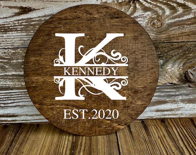 Family Name Sign Wood Last Name Sign Established Sign Personalized Family Sign Established Sign Wedding Sign Family Name Plaque Est Sign