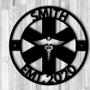 Personalized EMT Gift, Metal Sign, Personalized Gift For EMS, Paramedic Gift, First Responder Gift Ideas, Medic EMT Ems Paramedic Decor Idea
