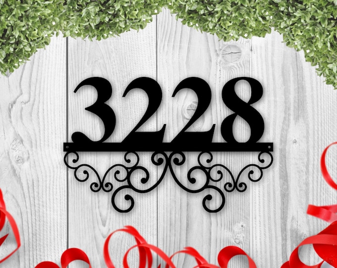 Metal House Numbers, Address plaque, Address Numbers, Metal Address Numbers, Metal Signs, Custom Metal Address Sign, Address Number Sign,