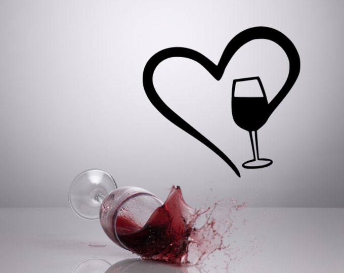 Wine Sign, Love Wine Metal Sign , Love sign, metal love sign, Valentines Day,Handmade Metal sign, Wine Love
