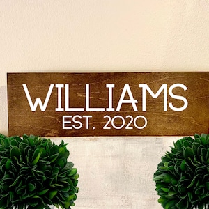 Personalized Wedding Gift | Last Name Sign | Monogram Sign | Family Name Sign | Anniversary Gift | Established Sign | Pallet Sign | Bridal