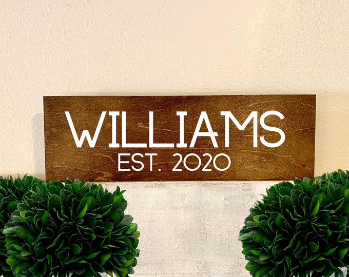 Personalized Wedding Gift | Last Name Sign | Monogram Sign | Family Name Sign | Anniversary Gift | Established Sign | Pallet Sign | Bridal