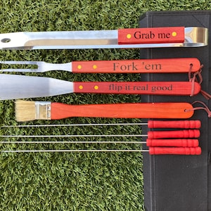 Personalized Fathers Day Gift, Personalized Gift for Men, Dad Gift, Dad Birthday Gift, Dad Grill Gift, Dad Grill Set, Custom Gift for Dad