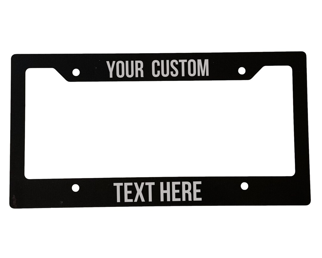 Your Custom Text Plate Frame, License Plate Holder, Cute Girly Car Tag