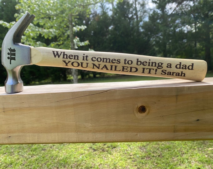Fathers day gift, Engraved hammer for fathersday, Fathers day hammer, personalized hammer, hammer for dad, custom hammer for dad, dad gift