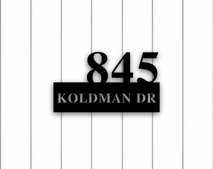 Modern Address Numbers, Address Sign, House Numbers, Modern Address Sign