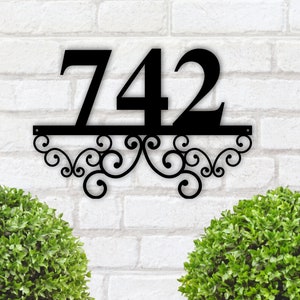 Custom Metal Address Sign, Address Number Sign, Metal House Numbers, Address plaque,  Address Numbers, Metal Address Numbers, Metal Signs
