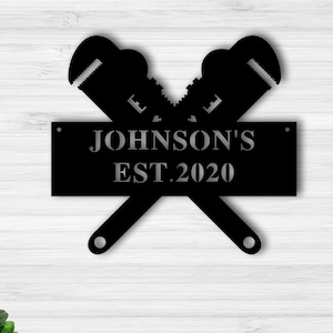 Personalized Name sign, custom metal name sign, personalized business sign.