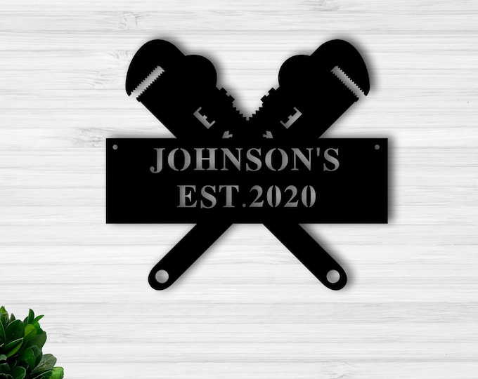 Personalized Name sign, custom metal name sign, personalized business sign.
