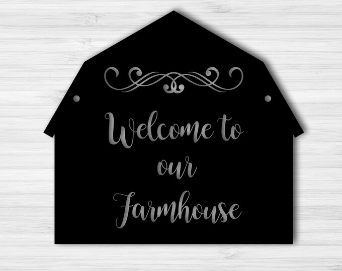 Farmhouse sign, farmhouse decore, Welcome to our farmhouse, farmhouse wall decor, welcome sign