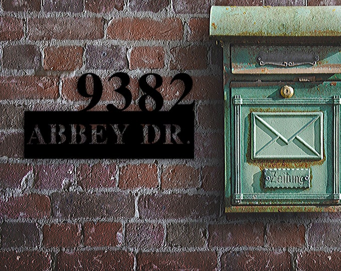Metal House Numbers, Address Sign, House Number Plaque, Metal Address Numbers, Address Plaque, Front Porch Decor, Porch Signs, Metal Signs
