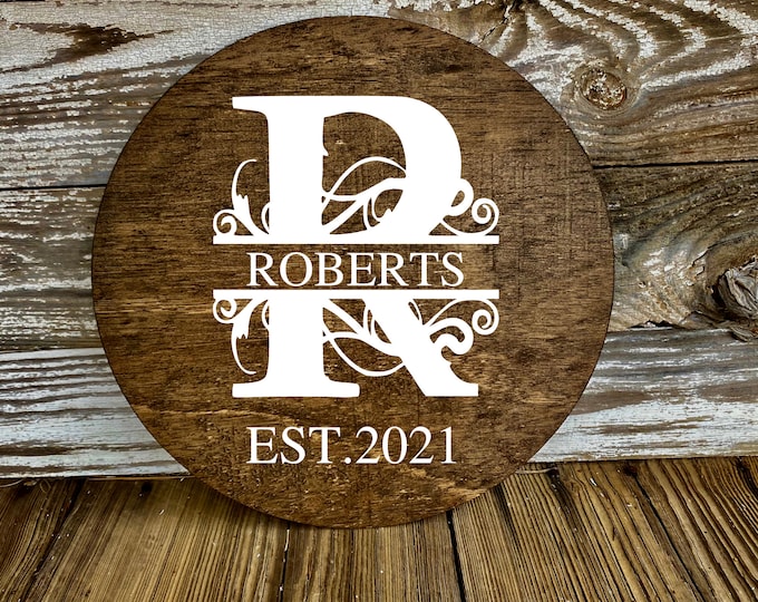 Last Name Sign | Family Name Sign | Wood Name Sign | Custom Name Sign | Last Name Wood Sign | Last Name Plank Sign | Established Sign