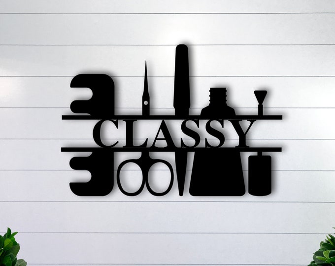 Nail Salon Sign, Personalized Salon, Custom Business Decor, Custom Metal Sign Booth,Nail Stylist Gift