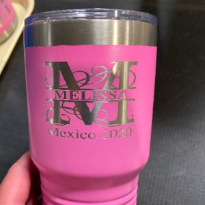 Personalized Tumbler, 30 OZ Tumbler, Custom Tumbler, Stainless Steel Mug, Laser Engraved Tumbler, Monogram Tumbler, Travel Mug, Insulated