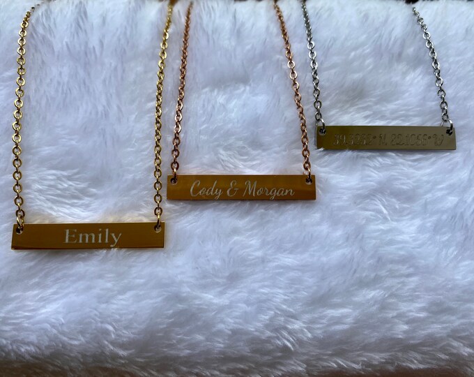 Personalized Necklace, Gifts for Mom, Silver, Rose or Gold Necklace, Personalized Jewelry, Necklaces for Women, Custom Name, Necklace