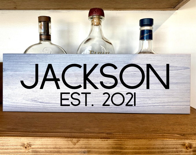 Last Name Sign | Family Name Sign | Wood Name Sign | Custom Name Sign | Last Name Wood Sign | Last Name Plank Sign | Established Sign