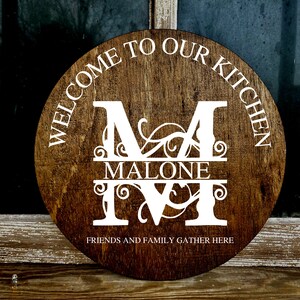 Last Name Sign | Custom Wood Sign | Kitchen Sign | Personalized Wedding Gift | Wedding Sign  | Family Name Sign
