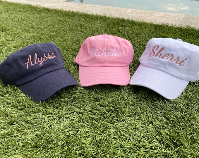 Custom Bridesmaids Hats, Bride Squad Hat, Personalized Bride Squad, Bachelorette Party Hat