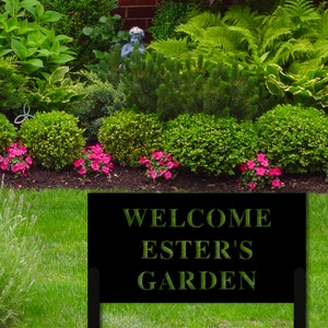 Custom Garden Sign | Garden Sign | Personalized Garden Sign | Garden | Garden Stake | Garden Art | Metal Yard Art