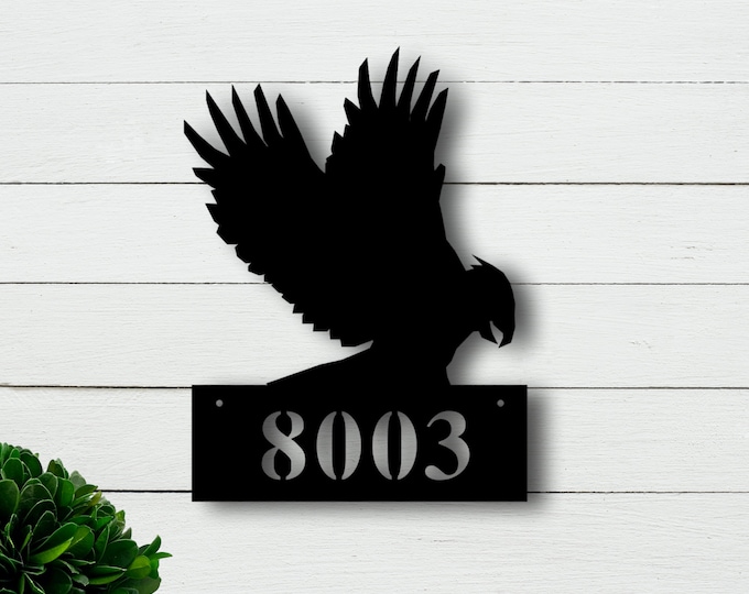 Personalized Address sign, metal address sign, address plaque, metal address plaque, number sign ,outdoor sign - house number sign
