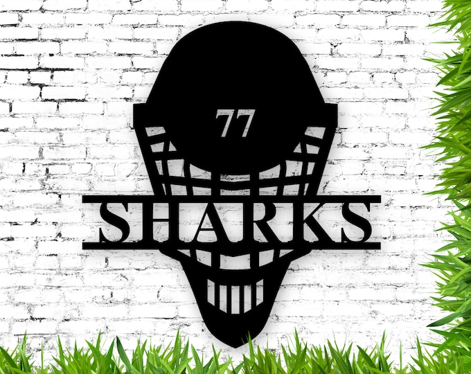 Personalized Hockey metal sign, Personalized Name Sign, Kids Name Sign,Hockey Name Sign, Nursery Decor