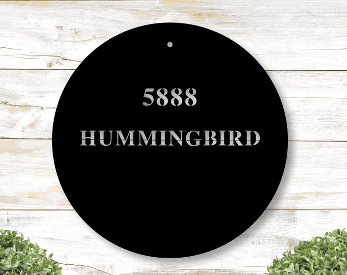 Personalized Metal Address Sign, Modern Address Sign, Metal House Numbers, Address Plaque, Housewarming Gift ,Address Plaque