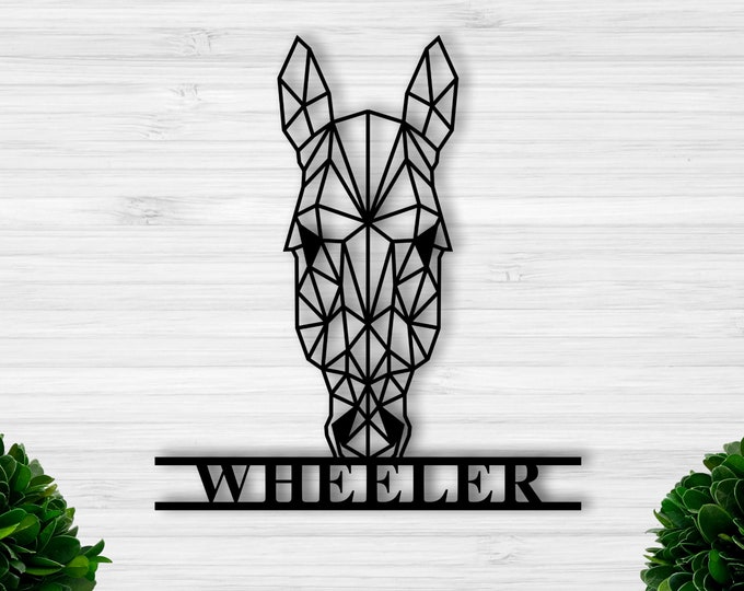 Horse Farm Metal Sign, Custom Metal Sign for Farm Sign for Barn, Metal Sign for a Ranch, Horse Ranch Sign, Horse Farm Sign, Sign for Cabin