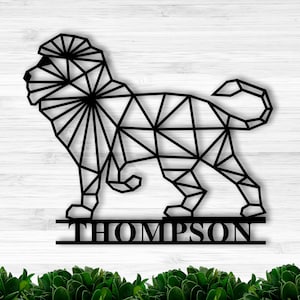 Geometric Lion Art, Lion Metal Wall Art, Lion Metal Art Wall, Lion Metal Art, custom lion, personalized wall art,Animal Metal Wall Art
