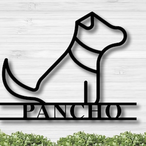 Personalized Pet Name Sign, Metal Sign for dog, Personalized Dog gifts, Custom Dog Name, Personalized Dog Plaque