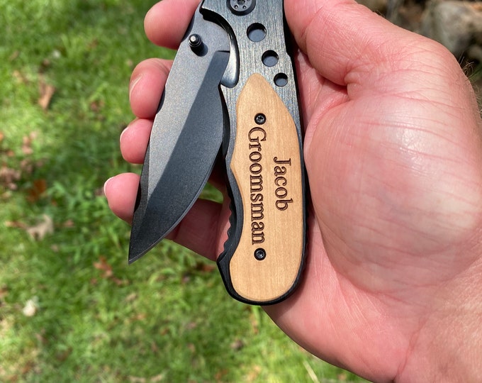 Personalized knife, Engraved Knife, Monogrammed knife, Groomsman Knife, Groomsmen knife, Groomsmen knives, Knife for groomsmen
