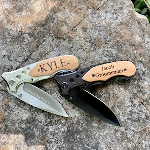 Personalized knife, Engraved Knife, Monogrammed knife, Groomsman Knife, Groomsmen knife, Groomsmen knives, Knife for groomsmen