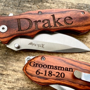 Personalized knife, Engraved Knife, Monogrammed knife, Groomsman Knife, Groomsmen knife, Groomsmen knives, Knife for groomsmen