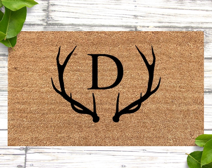 Monogram Doormat, Personalized Doormat, Custom Doormat, Personalized Welcome Mat, Housewarming Gift, Cabin doormat, Doormat for Cabin