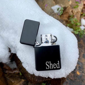 Personalized Matt Black Engraved Lighter, Custom Wedding Role Lighter, Best Man Lighter, Groomsman Lighter, Wedding Lighter