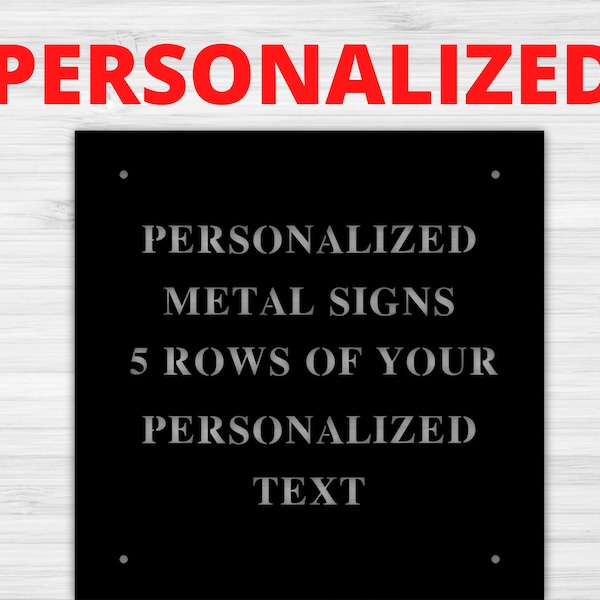 Metal Signs Custom, Personalized Metal Sign, Metal Signs Personalized, Customized Metal Signs, Custom Metal Sign, Custom Signs, Metal Sign