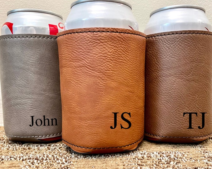 Groomsmen Custom Metal Can Cooler