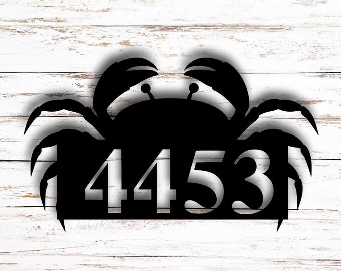 Address sign house numbers, House number plaque, Custom metal address sign, Beach house numbers, coastal door number sign, custom address