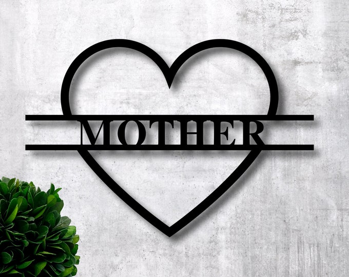 Personalized Mom Sign, Mothersday gift, custom mom sign, Mom metal sign, Metal sign for mom