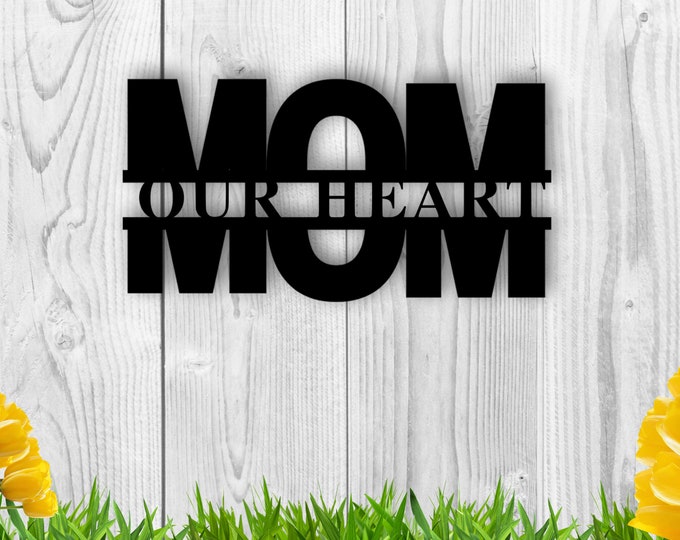 Personalized Mom Sign, Mothersday gift, custom mom sign, Mom metal sign, Metal sign for mom