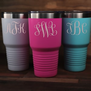 Personalized 30 OZ Tumbler, Custom Travel Mug, Laser Engraved Tumbler, 30oz Custom Tumbler, Insulated Tumbler, Monogram Tumbler, Customized