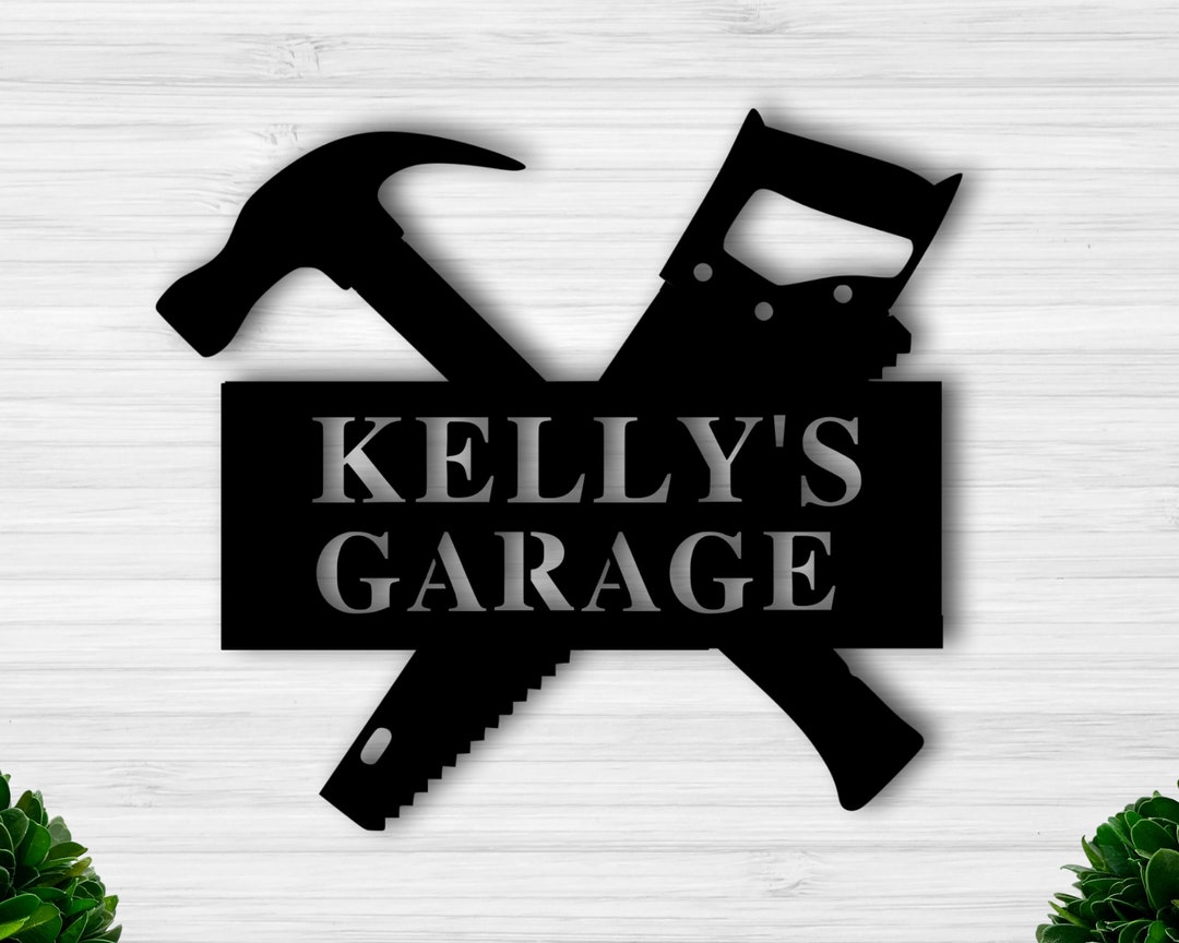 Garage Sign Custom Shop Sign, Personalized Garage, Dads Garage Shop