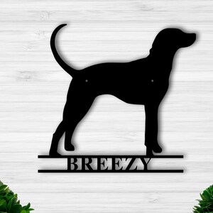 Custom Metal Dog Name Signs, Personalized Metal Sign for Dog, Pet name sign, personalized gift for dog lovers, Custom Gift for dog lovers