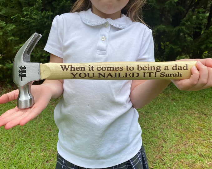 Christmas gift for him, Personalized Hammer, Fathers day gift, Custom,  Step Dad, Father of the bride groom, Best Grandpa