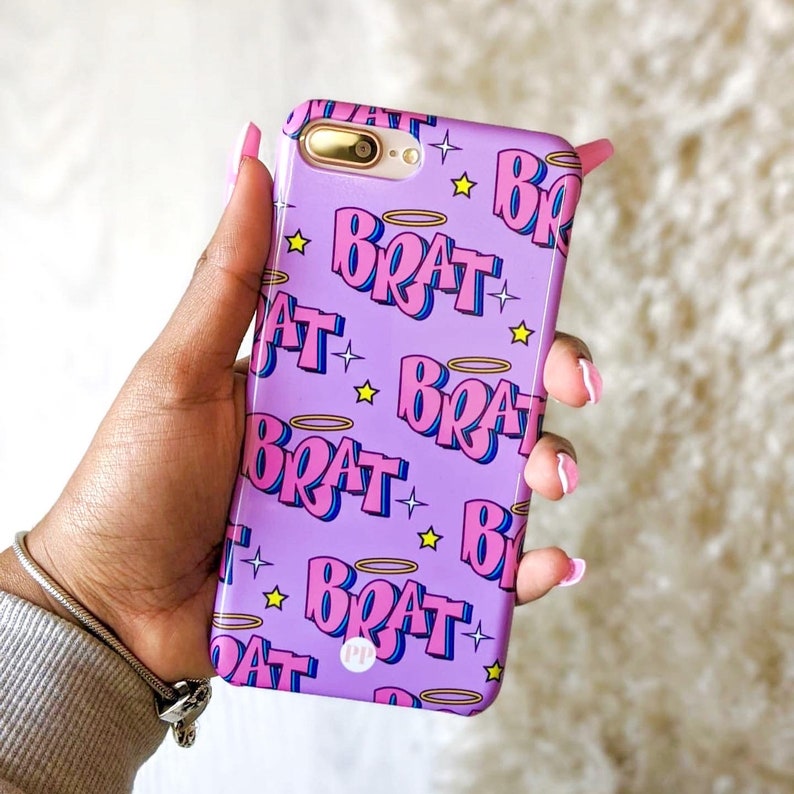 Purple BRAT TOUGH Phone Case Playboy Name Case Personalised Etsy