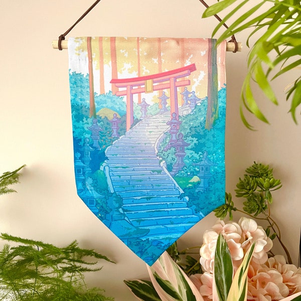 Kawaii Anime Banner Pin Display - Torii - by Kiaru